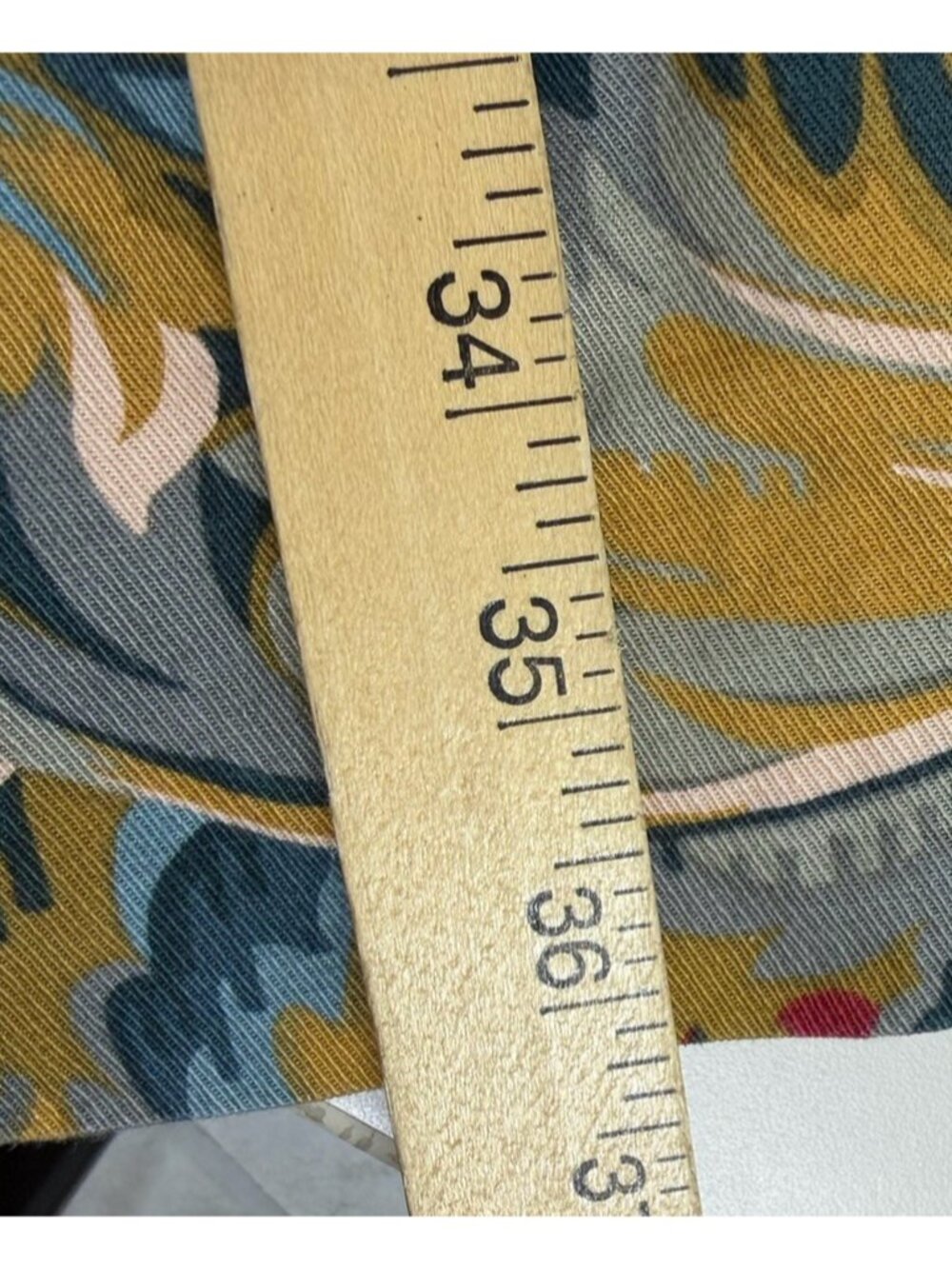 VTG Ruffhewn Sz 8 (24"x 36) Equestrian Floral Maxi Skirt Denim 100% Cotton EUC - Picture 5 of 10